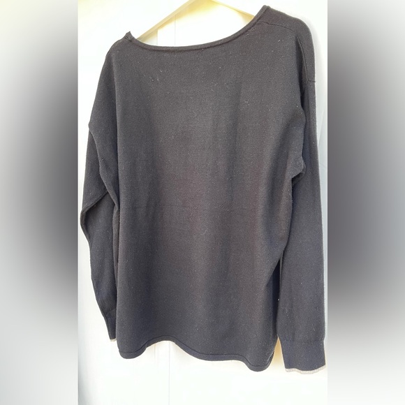 Adyson Parker leopard heart black sweater pullover size 2X - Picture 4 of 9